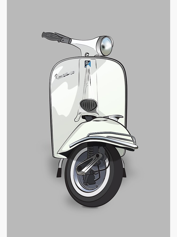 Vintage Vespa 150 - White by collibosher