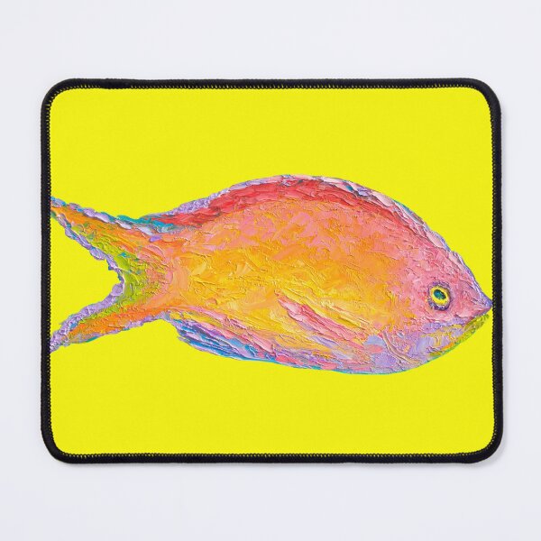 Item preview, Tropical fish on yellow background designed and sold by MatsonArtDesign.
