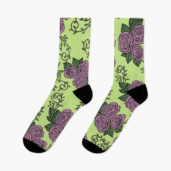 Item preview, Vintage Pink Rose Floral Pattern On Light green designed and sold by GraphicsClub.