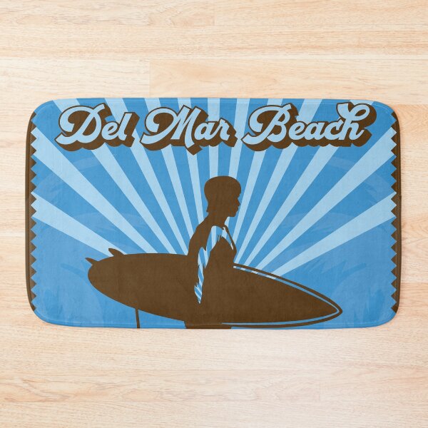 Item preview, Del Mar Beach Retro Surfer designed and sold by LanikaiBeach.