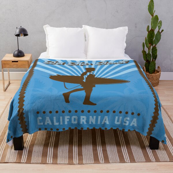 Item preview, Del Mar Beach Retro Surfer designed and sold by LanikaiBeach.