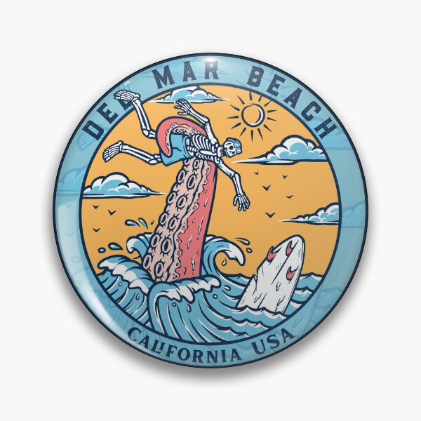 Item preview, Del Mar Beach Skeleton Tentacle designed and sold by LanikaiBeach.