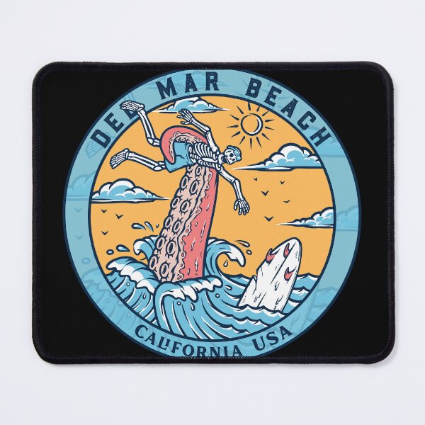 Item preview, Del Mar Beach Skeleton Tentacle designed and sold by LanikaiBeach.
