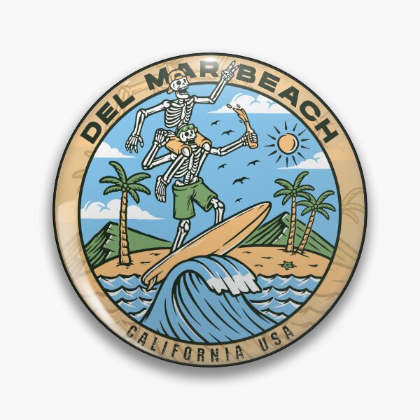 Item preview, Del Mar Beach Skeleton Bros designed and sold by LanikaiBeach.