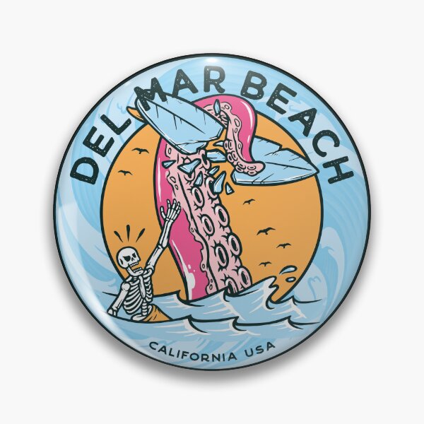 Item preview, Del Mar Beach Tentacle Surfboard  designed and sold by LanikaiBeach.