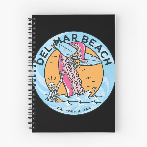 Aperçu de l'œuvre Planche de surf Del Mar Beach Tentacule créée et vendue par LanikaiBeach.