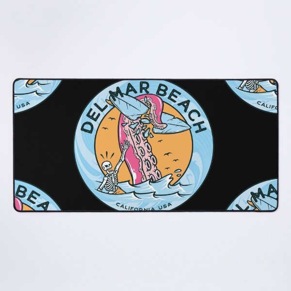 Item preview, Del Mar Beach Tentacle Surfboard designed and sold by LanikaiBeach.