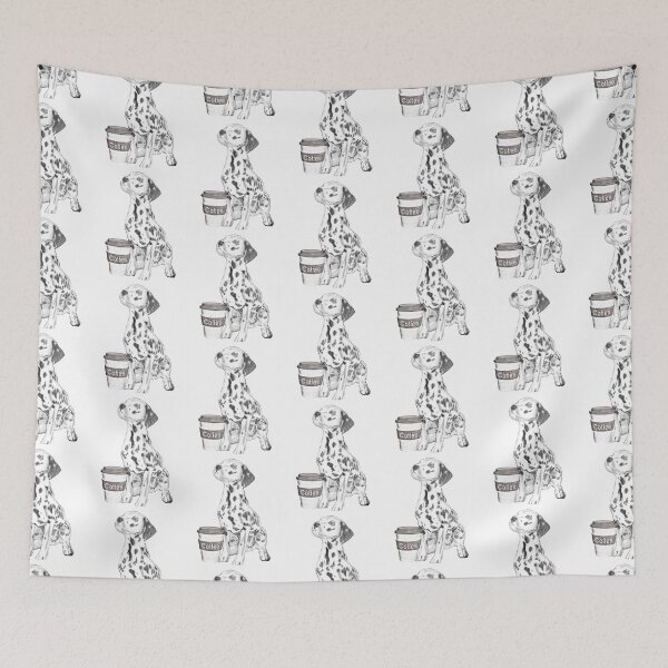 Item preview, Dalmatian With Coffee Cup designed and sold by NikkiBear67.