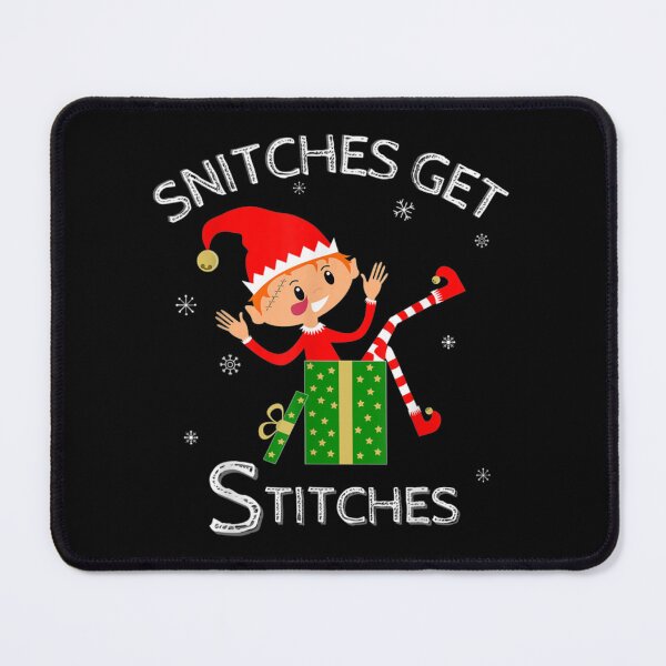 Item preview, Funny Elf Shelf shirt  Snitches Get Stitches designed and sold by Bradley Senger.