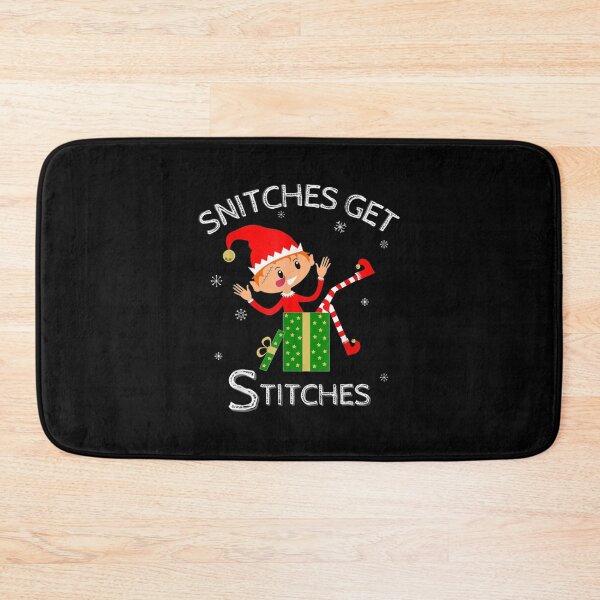 Item preview, Funny Elf Shelf shirt  Snitches Get Stitches designed and sold by Bradley Senger.