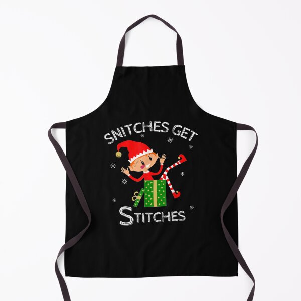 Item preview, Funny Elf Shelf shirt Snitches Get Stitches designed and sold by Bradley Senger.