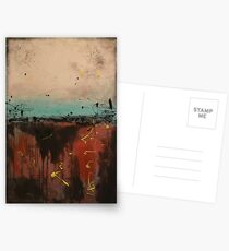 red black cream blue painting - rothko style - "Guts over fear"" by Veronica Vilsan 35x24" Canvas art paintings FREE Shipping Postcards