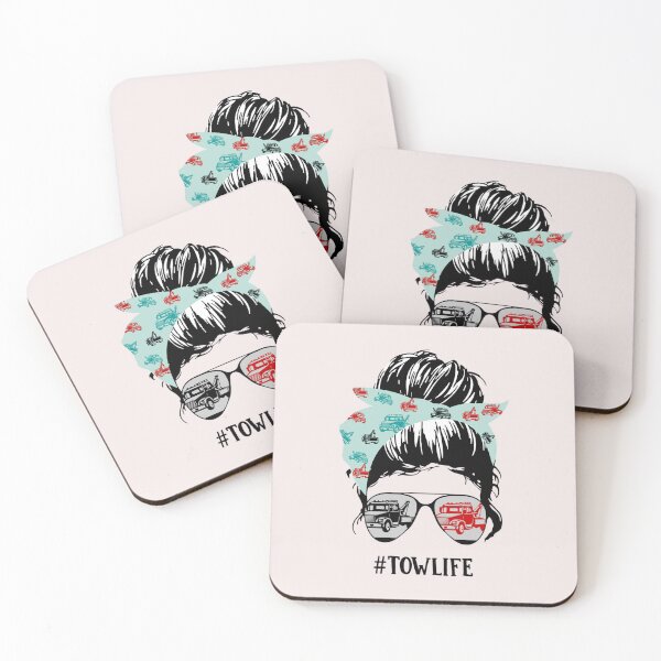 Item preview, Tow Wife Life Messy Bun Messy Bun Hair Bandana Sunglasses designed and sold by Makebashington.