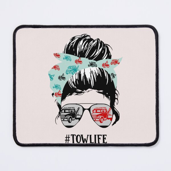 Item preview, Tow Wife Life Messy Bun Messy Bun Hair Bandana Sunglasses designed and sold by Makebashington.