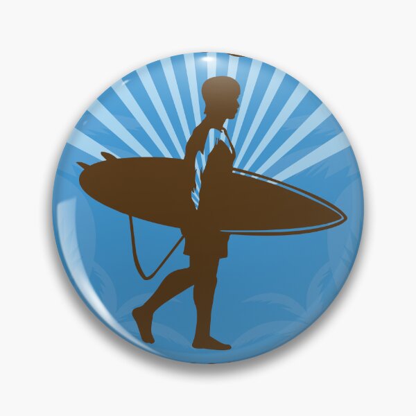 Item preview, Grover Beach Retro Surfer designed and sold by LanikaiBeach.