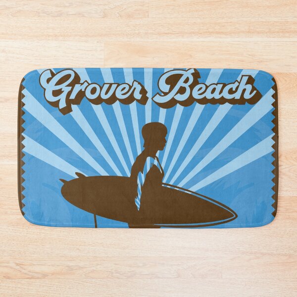 Item preview, Grover Beach Retro Surfer designed and sold by LanikaiBeach.