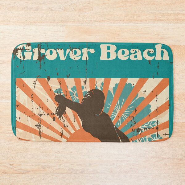 Item preview, Grover Beach Retro Surfer Girl designed and sold by LanikaiBeach.