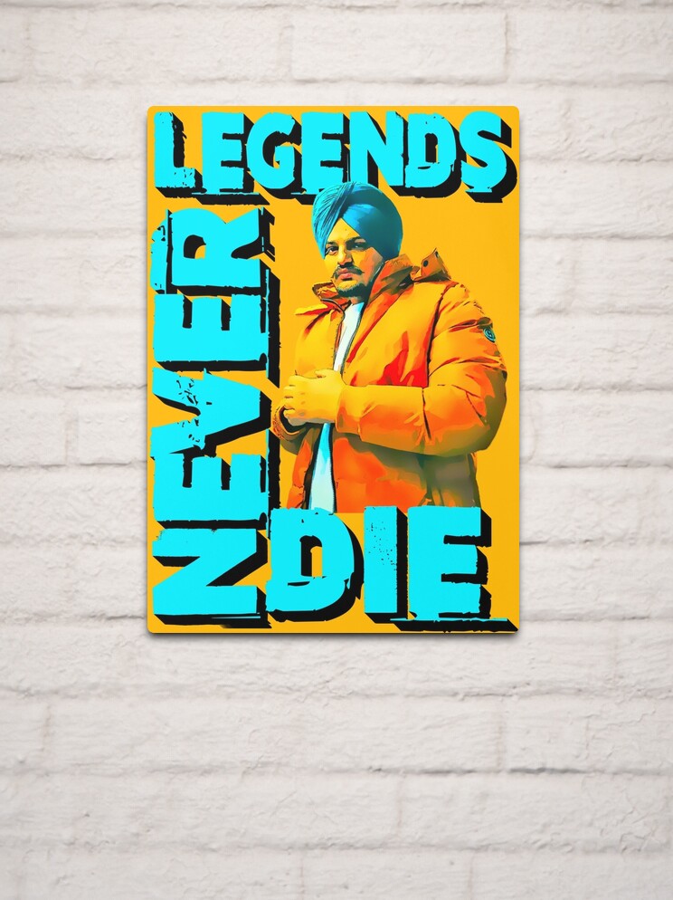 Legends never die sidhu moose wala  Art Print for Sale by Desi Merch