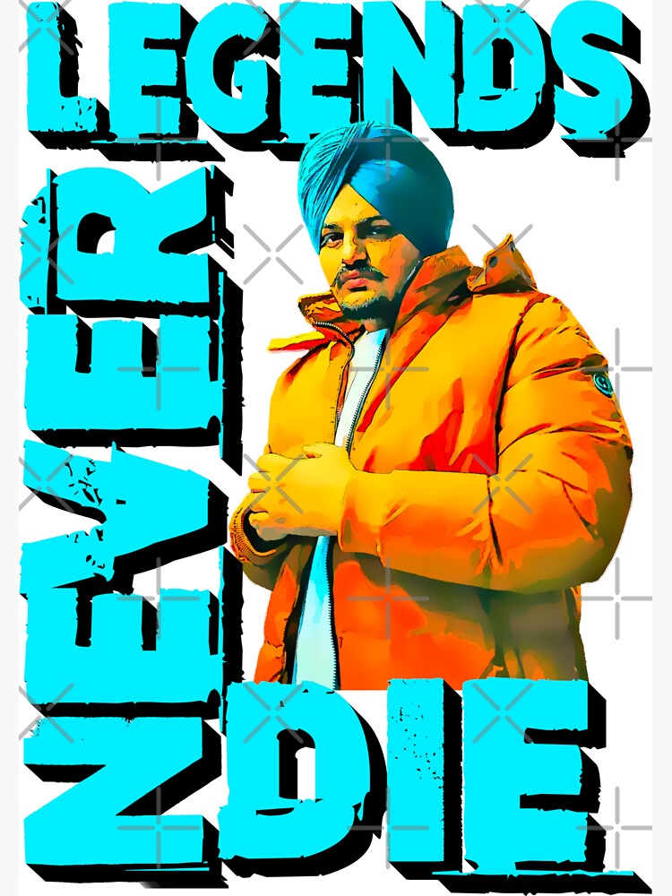 Legends never die sidhu moose wala  Art Print for Sale by Desi Merch