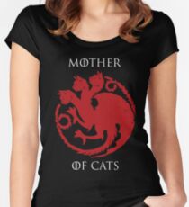 mother of cats Women's Fitted Scoop T-Shirt