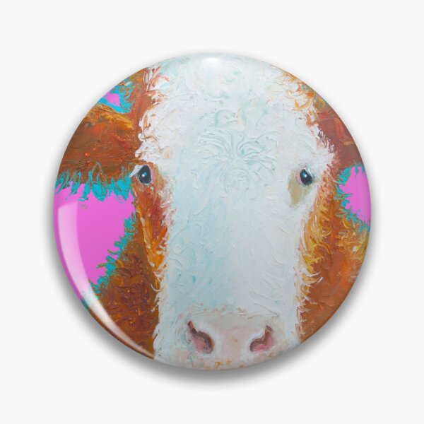 Item preview, Hereford Cow on pink designed and sold by MatsonArtDesign.
