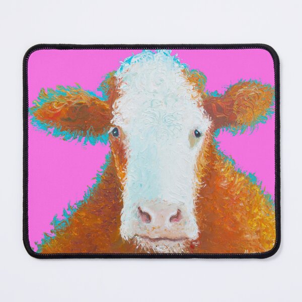 Item preview, Hereford Cow on pink designed and sold by MatsonArtDesign.