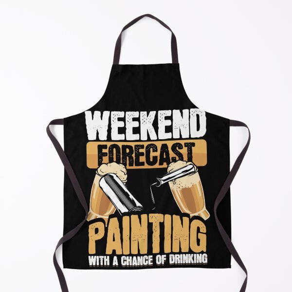 Item preview, Funny Painter Weekend Forecast Painting Beer Drinking designed and sold by Hananiah Merch.