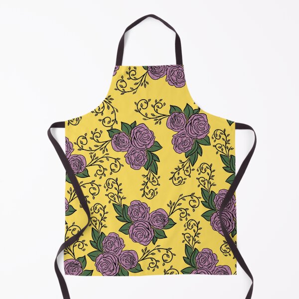Item preview, Vintage Pink Rose Floral Pattern On Yellow designed and sold by GraphicsClub.