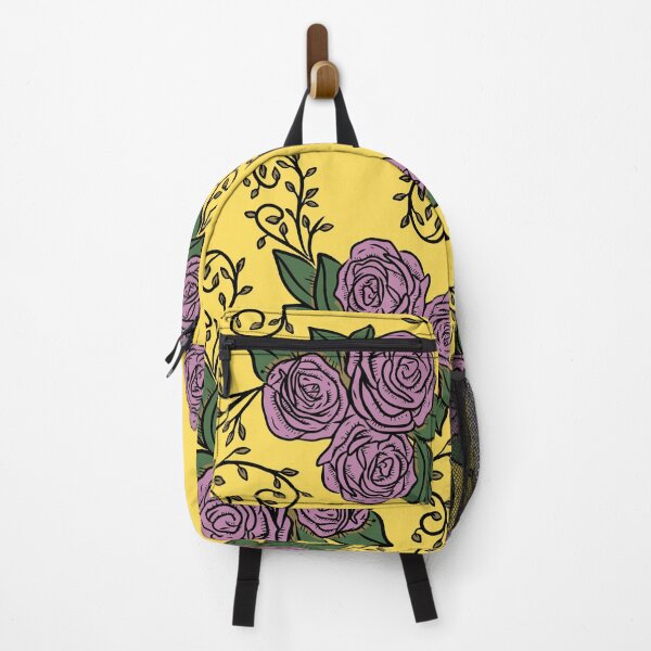 Item preview, Vintage Pink Rose Floral Pattern On Yellow designed and sold by GraphicsClub.