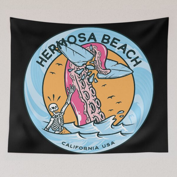 Item preview, Hermosa Beach Tentacle Surfboard  designed and sold by LanikaiBeach.