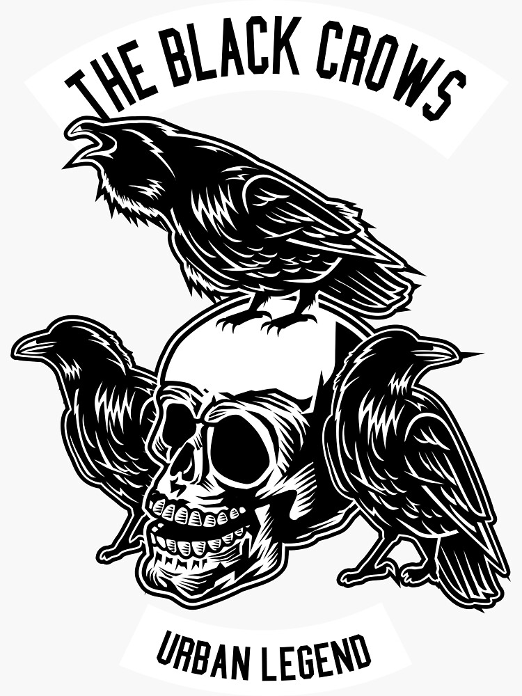"1442 The Black Crows" Sticker for Sale by TokudaMiho Redbubble
