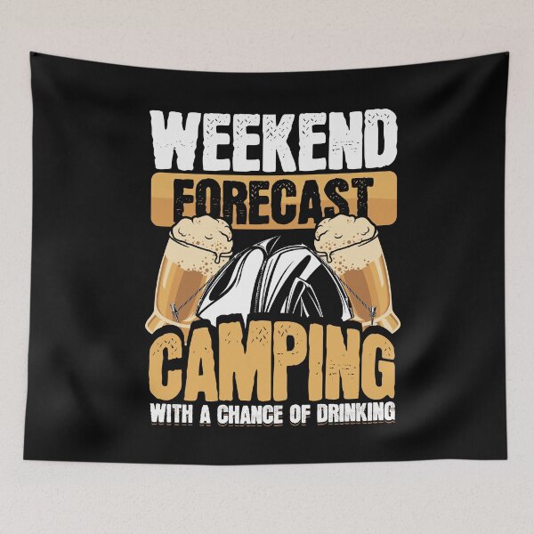 Item preview, Funny Camper Weekend Forecast Camping Beer Drinking designed and sold by Hananiah Merch.