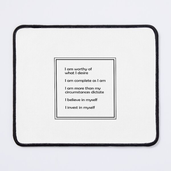 Item preview, Self Worth Positive Affirmations - Self Help Motivational Words designed and sold by Inspirationmotivation.