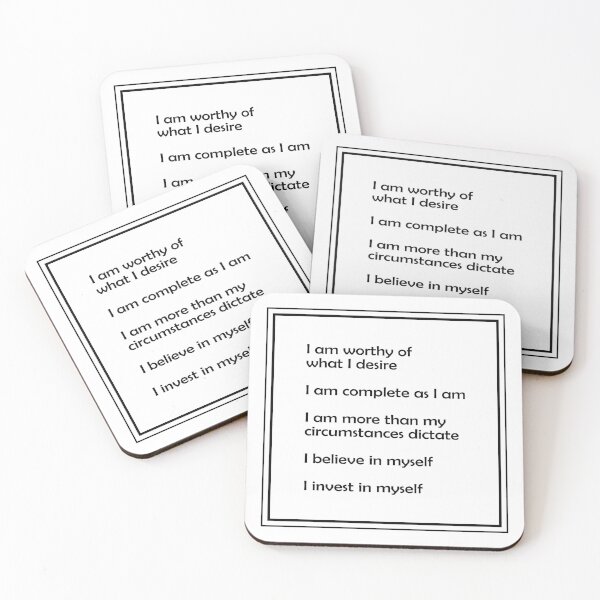 Item preview, Self Worth Positive Affirmations - Self Help Motivational Words designed and sold by Inspirationmotivation.