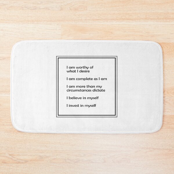 Item preview, Self Worth Positive Affirmations - Self Help Motivational Words designed and sold by Inspirationmotivation.