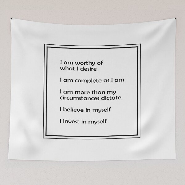 Item preview, Self Worth Positive Affirmations - Self Help Motivational Words designed and sold by Inspirationmotivation.