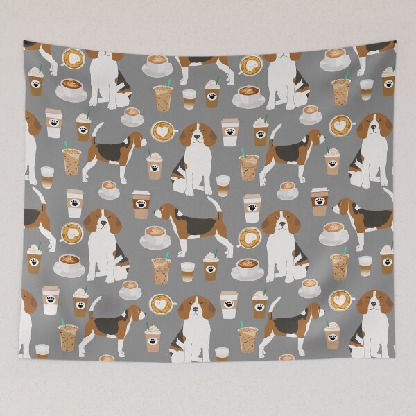 Item preview, Beagle dog pattern coffee portrait pattern cute gifts for dog lover dog breeds by PetFriendly designed and sold by PetFriendly.