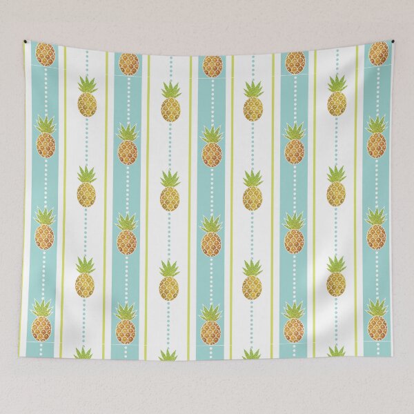 Item preview, Glitter Tropical Pineapple with Stripes and Dots designed and sold by tanyadraws.