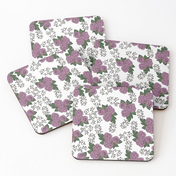 Item preview, Vintage Pink Rose Floral Pattern On White designed and sold by GraphicsClub.