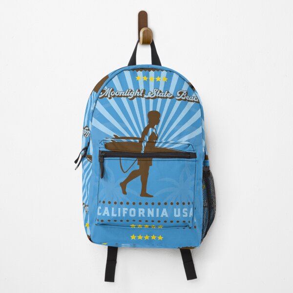 Item preview, Moonlight State Beach Retro Surfer designed and sold by LanikaiBeach.