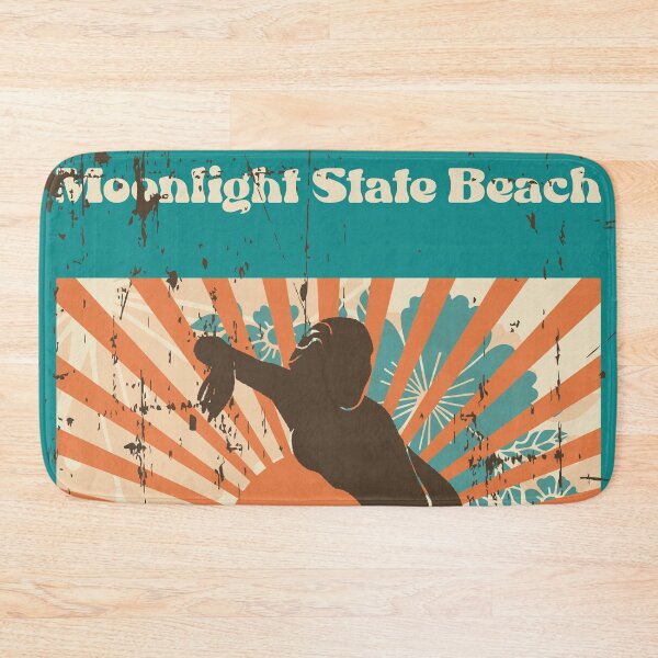 Item preview, Moonlight State Beach Retro Surfer Girl designed and sold by LanikaiBeach.