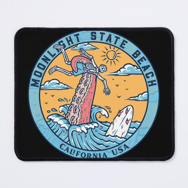Item preview, Moonlight State Beach Skeleton Tentacle designed and sold by LanikaiBeach.