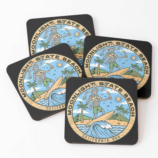 Item preview, Moonlight State Beach Skeleton Bros designed and sold by LanikaiBeach.