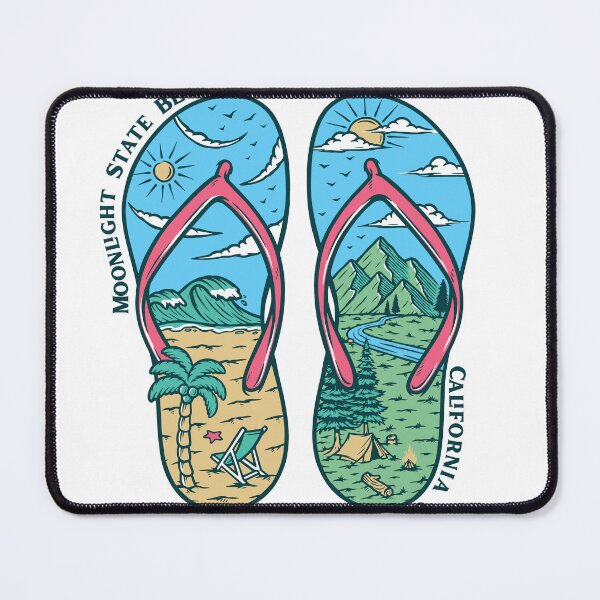 Item preview, Moonlight State Beach Sandals designed and sold by LanikaiBeach.