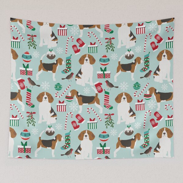 Item preview, Beagle dog pattern christmas portrait pattern cute gifts for dog lover dog breeds by PetFriendly designed and sold by PetFriendly.