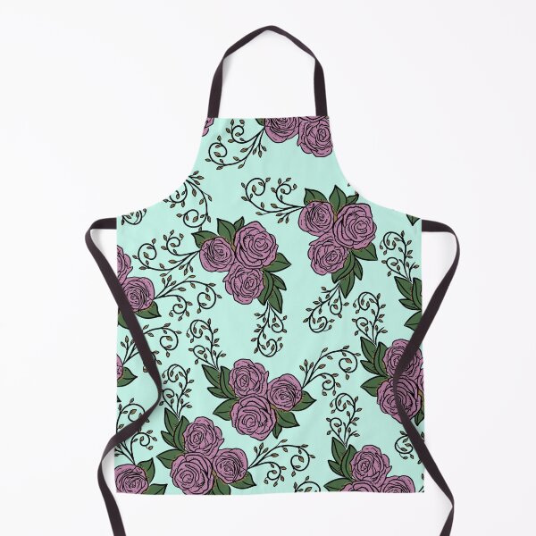 Item preview, Vintage Pink Rose Floral Pattern On Mint Green designed and sold by GraphicsClub.