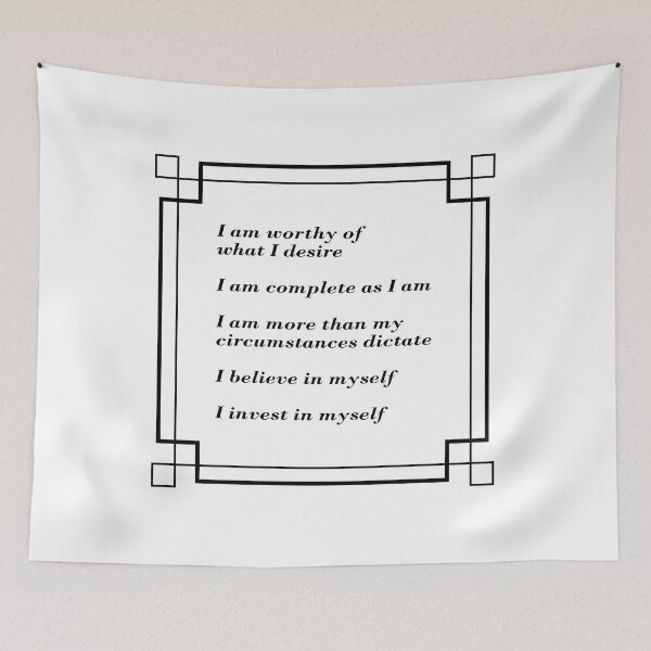 Item preview, Self Worth Positive Affirmations - Motivational Words for a Positive Mindset, Self Help designed and sold by Inspirationmotivation.
