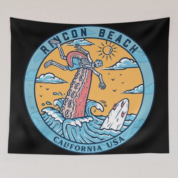 Item preview, Rincon Beach Skeleton Tentacle designed and sold by LanikaiBeach.