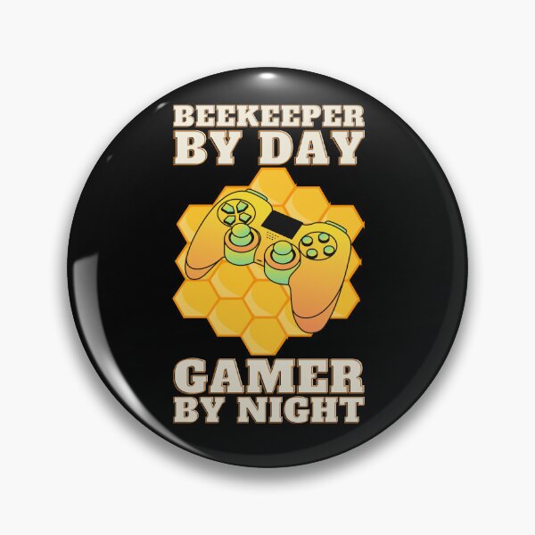 Item preview, Beekeeper by Day Gamer by Night - Girl Gamer Beekeeping designed and sold by RandomDel.