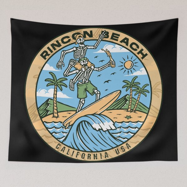 Item preview, Rincon Beach Skeleton Bros designed and sold by LanikaiBeach.